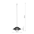 LAMPAMI - lampa wisząca BOHO, żyrandol BOHO, lampa nad stół, lampa w stylu japandi