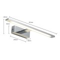 LAMPAMI - kinkiet łazienkowy srebrny, kinkiet chromowy nad lustro, kinkiet nad lustro, lampa łazienkowa chrom