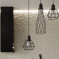 LAMPAMI - kinkiet nowoczesny, kinkiet loftowy, czarna lampa na ścianę, kinkiet do salonu, czarny kinkiet loftowy