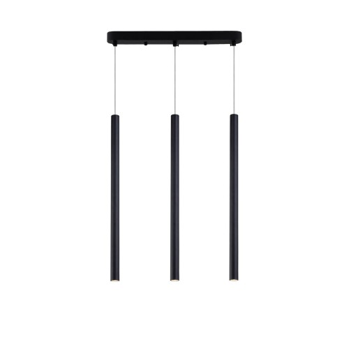 LAMPAMI - tuby sufitowe czarne, lampa sufitowa, lampa nad stół, czarna lampa do jadalni