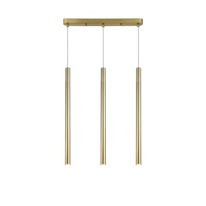 Lampa wisząca tuby sufitowe złote 150 cm Lungo 3xG9 