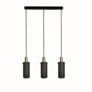 Lampa wisząca czarna 150 cm Tirana 3xE27 linia