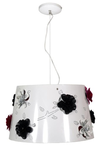 LAMPAMI - lampa wisząca sufitowa, żyrandol biały, lampa nad stół, żyrandol nowoczesny do kuchni