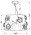 LAMPAMI - lampa sufitowa szkic
