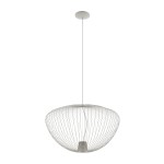 Metalowa lampa wisząca szara 200 cm 1xGU10 PUMPKIN L