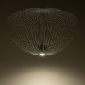 LAMPAMI - metalowa lampa wisząca nowoczesna, szara lampa wisząca długa, lampa na klatkę schodową