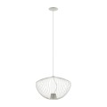 LAMPAMI - długa lampa wisząca szara, szara lampa nowoczesna, szara lampa wisząca do salonu, żyrandol nowoczesny