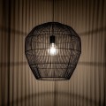 LAMPAMI - lampa sufitowa BOHO, żyrandol BOHO, czarna lampa w stylu boho, lampa boho do salonu