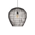 LAMPAMI - lampa sufitowa BOHO, żyrandol BOHO, czarna lampa w stylu boho, lampa boho do salonu