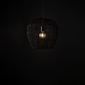 LAMPAMI - lampa sufitowa BOHO, żyrandol BOHO, czarna lampa w stylu boho, lampa boho do salonu