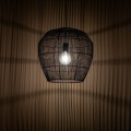 LAMPAMI - lampa sufitowa BOHO, żyrandol BOHO, czarna lampa w stylu boho, lampa boho do salonu
