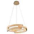 LAMPAMI - lampa wisząca złota nowoczesna, złota lampa ledowa, żyrandol nowoczesny do salonu