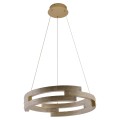 LAMPAMI - lampa wisząca złota nowoczesna, złota lampa ledowa, żyrandol nowoczesny do salonu