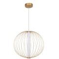 LAMPAMI - lampa wisząca złota nowoczesna, złota lampa ledowa, żyrandol nowoczesny do salonu