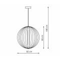 LAMPAMI - lampa wisząca złota nowoczesna szkic