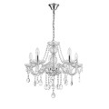 LAMPAMI - lampa wisząca srebrna, lampa do salonu srebrna, żyrandol do salonu nowoczesny, srebrna lampa nad stół