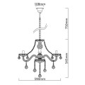 LAMPAMI - lampa wisząca srebrna szkic