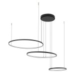 Czarna lampa ledowa wisząca długa 140 cm CIRCOLO LED 3000K 
