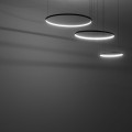 LAMPAMI - żyrandol czarny ledowy, czarna lampa sufitowa wisząca, lampa nad stół, czarna lampa ledowa nowoczesna