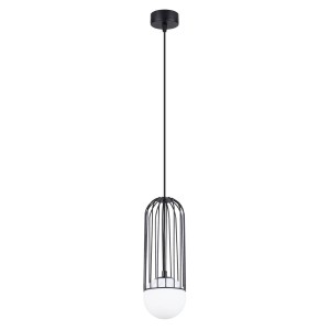 Czarna lampa wisząca pojedyncza BRINA 1