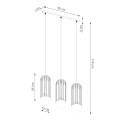 LAMPAMI - biała lampa sufitowa szkic