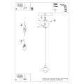LAMPAMI - czarna lampa wisząca szkic