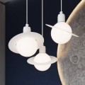 LAMPAMI - biała lampa sufitowa, lampa do salonu, lampa białe kule, lampa do sypialni, żyrandol białe kule