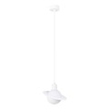 LAMPAMI - biała lampa wisząca, lampa wisząca pojedyncza, lampa nad wyspę, klosze białe kule, lampa przy lustrze