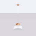 LAMPAMI - lampa sufitowa biała, biała lampa wisząca, lampa wisząca biała, lampa kuchenna, lampa skandynawska