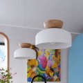 LAMPAMI - lampa sufitowa biała, biała lampa wisząca, lampa wisząca biała, lampa kuchenna, lampa skandynawska
