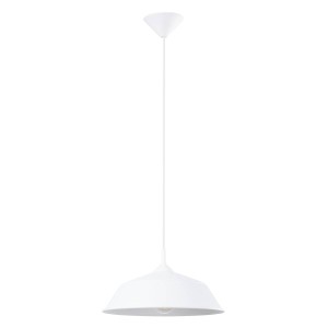  Biała lampa nad wyspę kuchenną wisząca 1xE27 FRIKA 