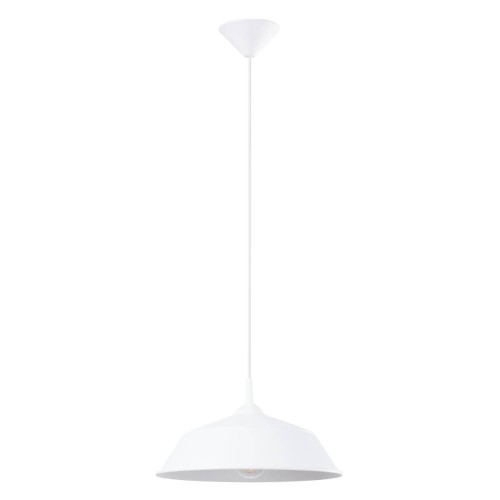 LAMPAMI - lampa sufitowa biała, biała lampa wisząca, lampa wisząca biała, lampa kuchenna, lampa skandynawska