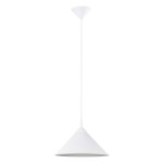 Biała lampa metalowa wisząca stożek 1xE27 ZUMA 