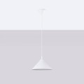 LAMPAMI - lampa sufitowa biała, biała lampa wisząca, lampa wisząca biała, lampa kuchenna, lampa skandynawska