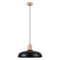 LAMPAMI - nowoczesna lampa wisząca, lampa kuchenna wisząca pojedyncza drewno, lampa nad okrągły stół