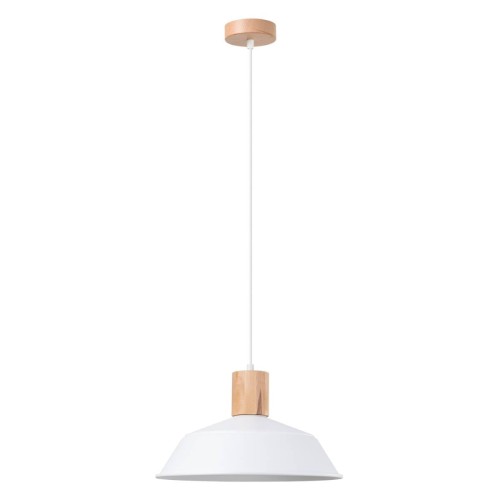 LAMPAMI - lampa sufitowa biała, biała lampa wisząca, lampa wisząca biała, lampa kuchenna, lampa skandynawska