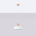 LAMPAMI - lampa sufitowa biała, biała lampa wisząca, lampa wisząca biała, lampa kuchenna, lampa skandynawska