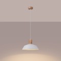 LAMPAMI - lampa sufitowa biała, biała lampa wisząca, lampa wisząca biała, lampa kuchenna, lampa skandynawska