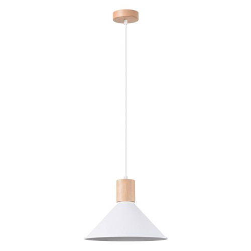 LAMPAMI - lampa sufitowa biała, biała lampa wisząca, lampa wisząca biała, lampa kuchenna, lampa skandynawska