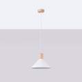 LAMPAMI - lampa sufitowa biała, biała lampa wisząca, lampa wisząca biała, lampa kuchenna, lampa skandynawska