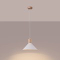 LAMPAMI - lampa sufitowa biała, biała lampa wisząca, lampa wisząca biała, lampa kuchenna, lampa skandynawska