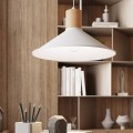 LAMPAMI - lampa sufitowa biała, biała lampa wisząca, lampa wisząca biała, lampa kuchenna, lampa skandynawska