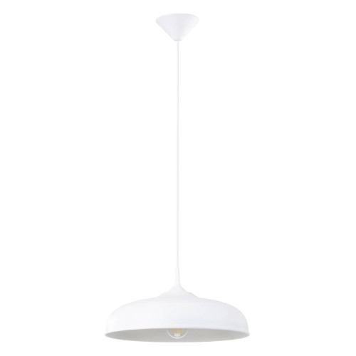 LAMPAMI - lampa sufitowa biała, biała lampa wisząca, lampa wisząca biała, lampa kuchenna, lampa skandynawska