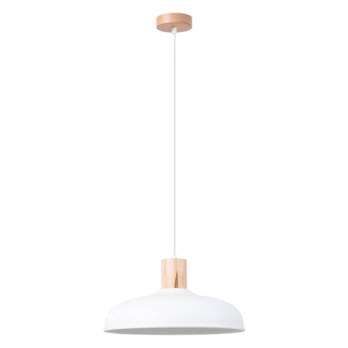 LAMPAMI - lampa sufitowa biała, biała lampa wisząca, lampa wisząca biała, lampa kuchenna, lampa skandynawska