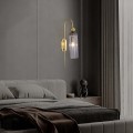 LAMPAMI - lampa ścienna, kinkiet do salonu, złoty kinkiet nowoczesny, kinkiet do sypialni, lampa glamour
