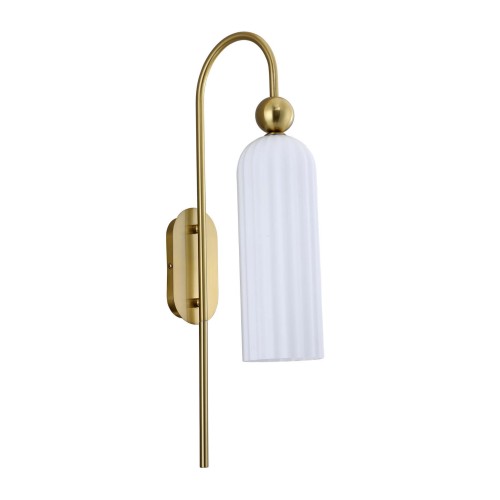 LAMPAMI - lampa ścienna, kinkiet do salonu, złoty kinkiet nowoczesny, kinkiet do sypialni, lampa glamour