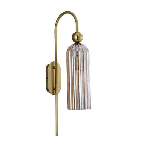 LAMPAMI - lampa ścienna, kinkiet do salonu, złoty kinkiet nowoczesny, kinkiet do sypialni, lampa glamour