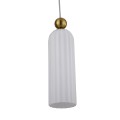 LAMPAMI - lampa złota szklana, lampa do salonu, lampa wisząca do sypialni, lampa nad stół, lampa glamour