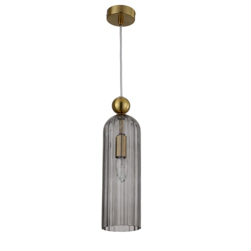 LAMPAMI - lampa złota szklana, lampa do salonu, lampa wisząca do sypialni, lampa nad stół, lampa glamour
