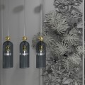 LAMPAMI - lampa złota szklana, lampa do salonu, lampa wisząca do sypialni, lampa nad stół, lampa glamour
